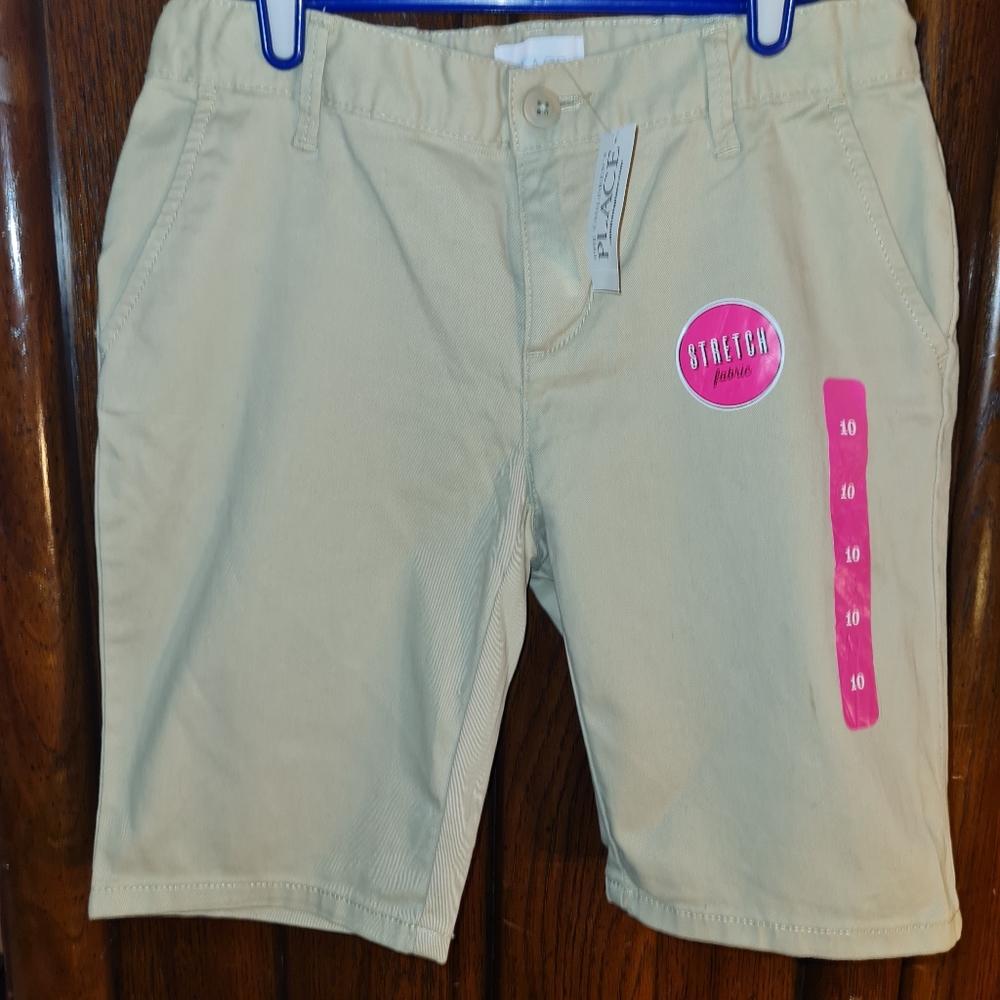 Girl's Khaki Uniform Shorts